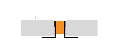 flanged control joint