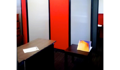 Custom Coloured Mobile Office Partitions from Portable Partitions