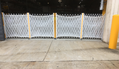 Unique Warehouse Safety Barriers for LVMH from Trellis Door Co