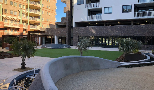 Park View Apartments Water Feature Tiling