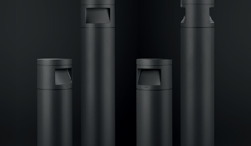 With the CFY200 series, WE-EF offers bollards with asymmetric forward throw light distribution. They are available with one-sided as well as two-sided light distribution.