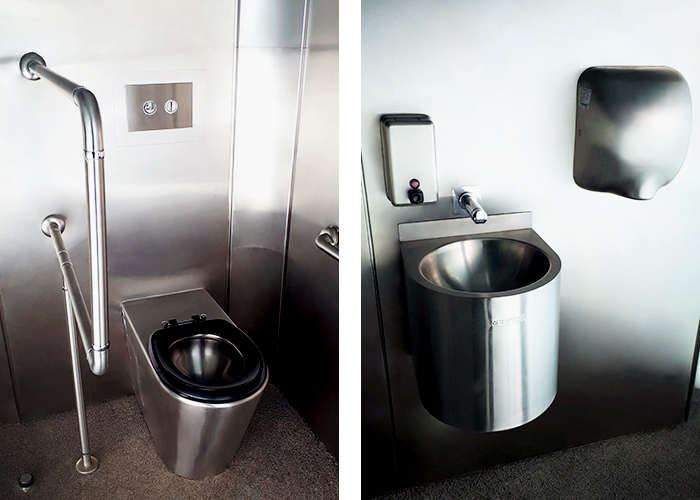 Stainless Steel Rest Area Amenities from BRITEX