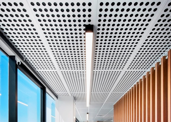 Key-Lena Bespoke Perforated Ceiling Panels from Keystone