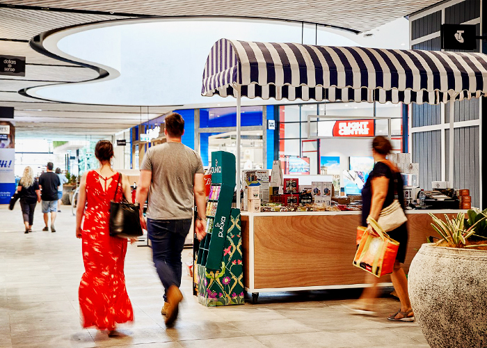 Driftwood Slatted Ceiling for Coastal Shopping with SUPAWOOD