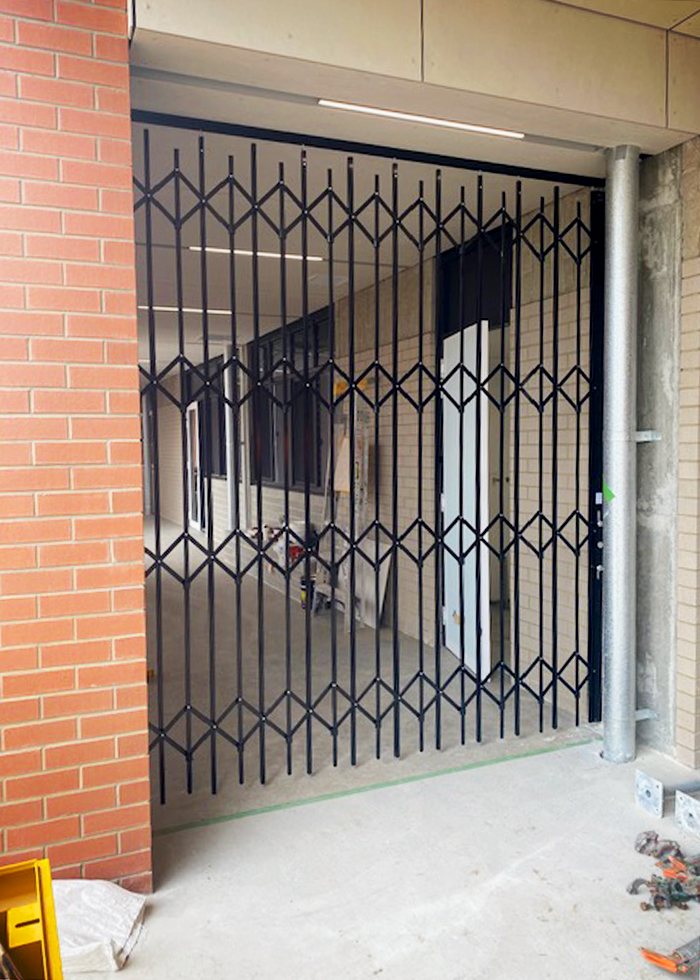 Heavy-duty Retractable Security Doors for Schools from ATDC