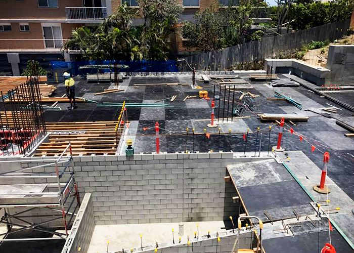 Waterproofing the Aquaview Apartments with Bayset