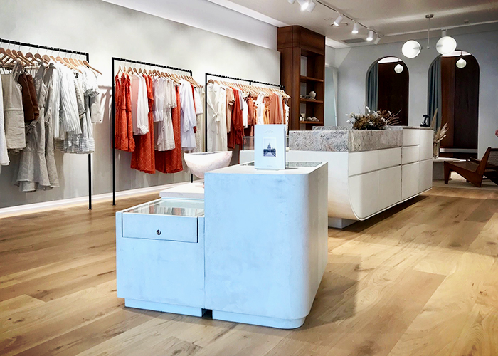 Concrete-look Overlay for Retail Fitouts by Danlaid