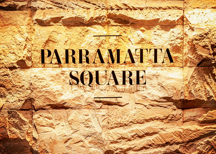 Sandstone Feature Walls for Parramatta Square by Di Emme