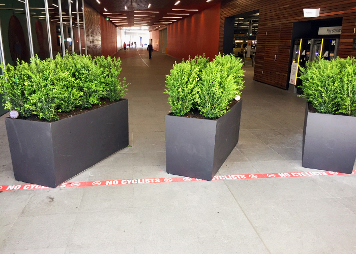 GRC Planter Boxes for DFO South Wharf by Mascot Engineering