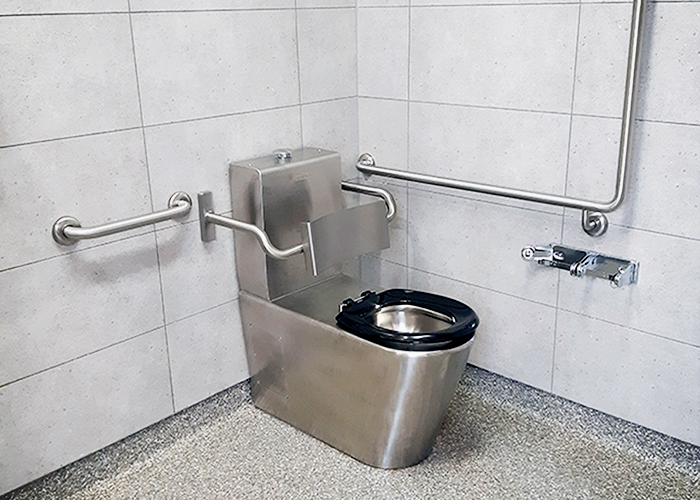 Stainless-steel Public Bathroom Basins from Britex