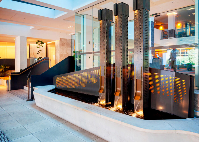 Porte-cochere Water Feature for Dee Why RSL by Di Emme