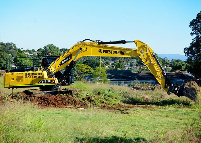 Earthmoving Machines and Attachments for Hire from Preston Hire
