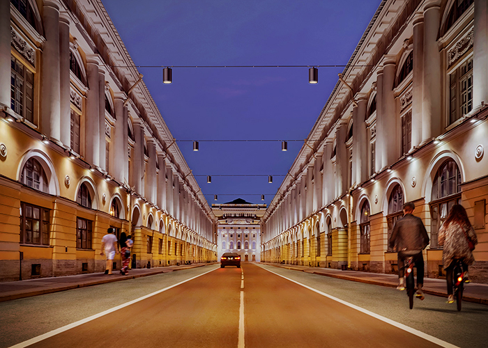 DAS100 Catenary Luminaires for Urban Spaces New from WE-EF