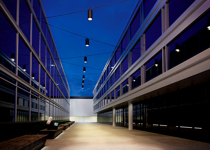 DAS100 Catenary Luminaires for Urban Spaces New from WE-EF
