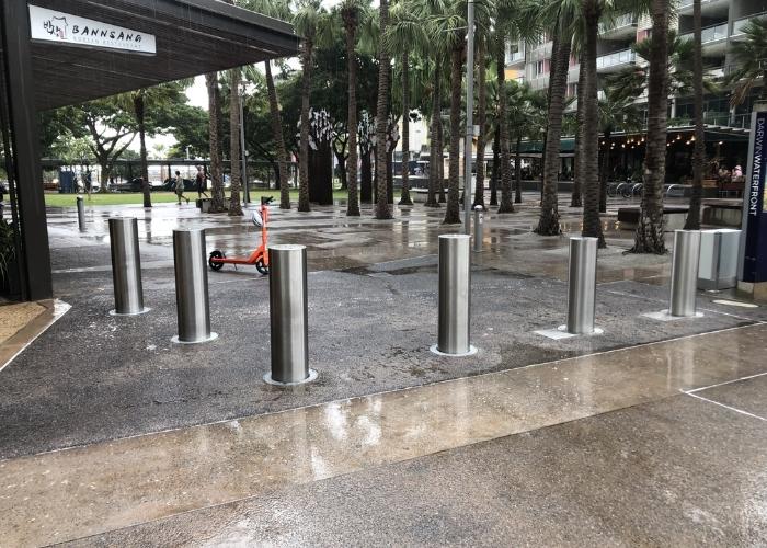 Fixed and Removable Retractable Security Bollards by ASF