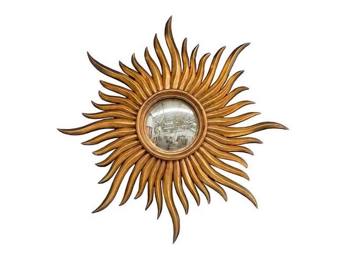 Decorative Sun Burst Fireplace Mirrors from Richard Ellis Design