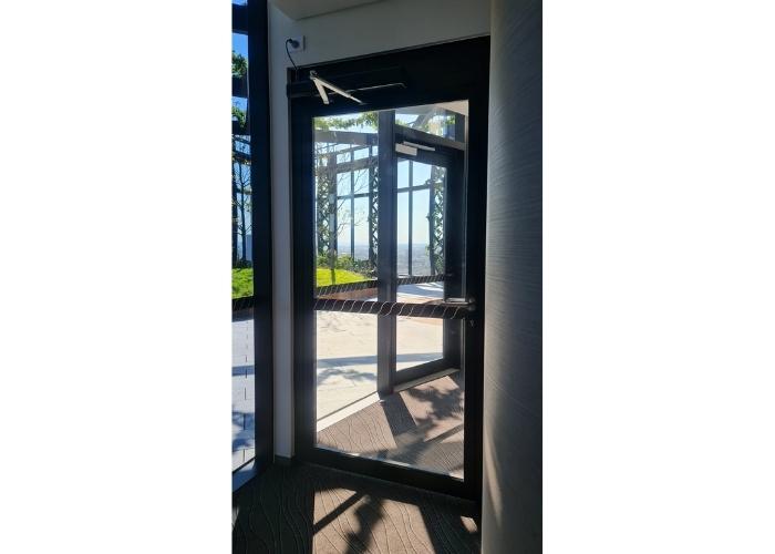 Automatic Glazed Fire Door for High Rise Buildings by Technical Protection Systems