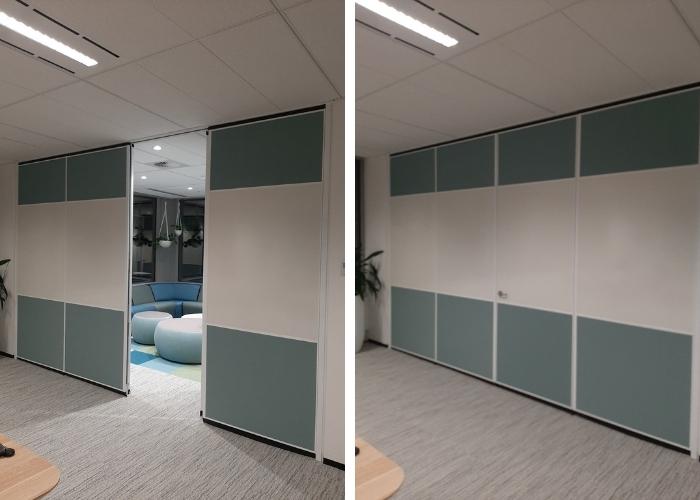 Remote and Side Stacking Operable Walls by Bildspec