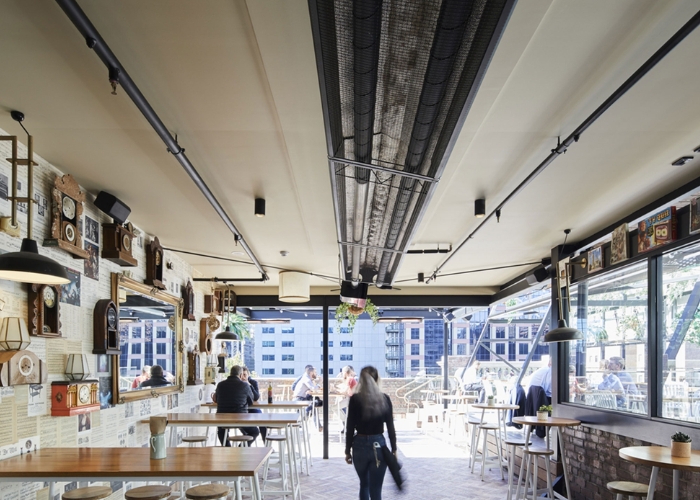 Non-Glowing Radiant Heaters for Restaurants by Celmec