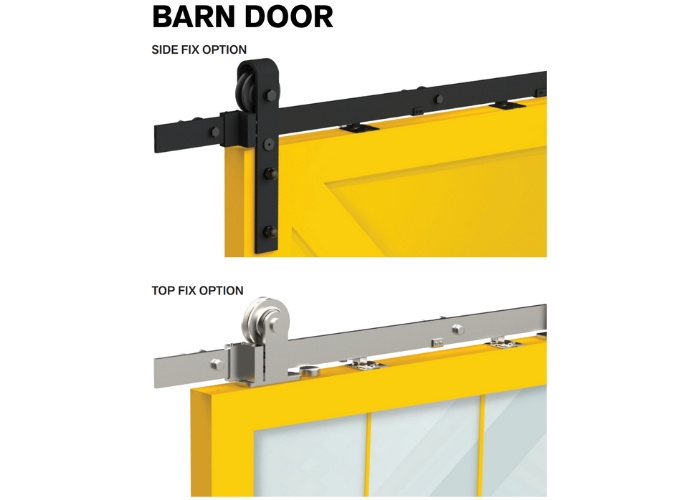 Side Fix and Top Fix Barn Doors by Cowdroy