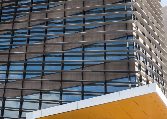 Window Shrouds for Buildings by Louvreclad