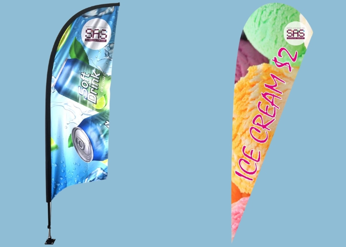 Custom Promotional Flags by SAS Signages