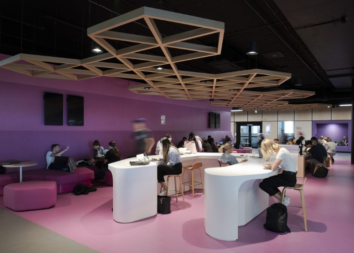Feature Ceiling at Macquarie University by Supawood