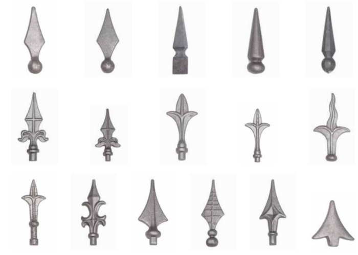 Wrought Iron Spearheads for Fences by AWIS