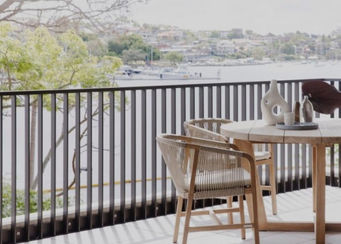 Non-Glazed Balustrade System for Balconies by Axiom Group