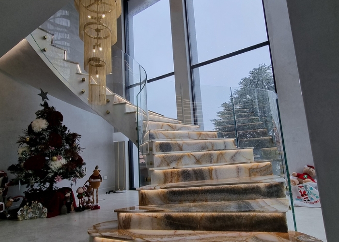 Frameless Curved Glass Balustrade by Bent & Curved Glass