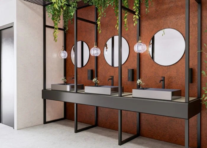 Gunmetal Rectangular Basin for WCs by Britex