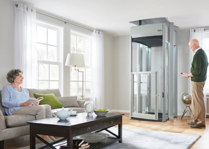 Lift for Walking Frame Users by Compact Home Lifts