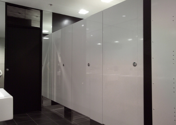 Free Standing Cubicles for Office WCs by Flush Partitions