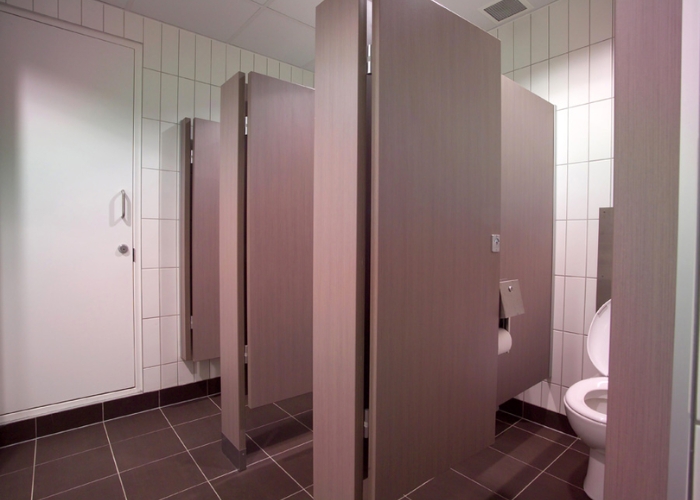 Free Standing Cubicles for Office WCs by Flush Partitions