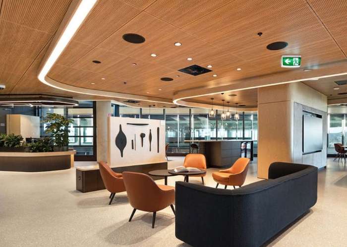 Decorative MDF Panels for Deloitte Canberra Office from Keystone Linings