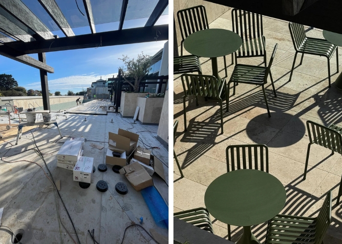Raised Floor System for Hotel Poolside Transformation by Pasco