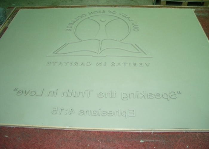Custom Logo Concrete Mould by Reckli
