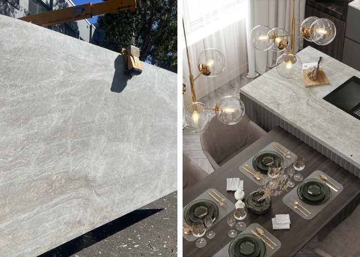 Taj Mahal Quartzite Slabs by RMS Marble