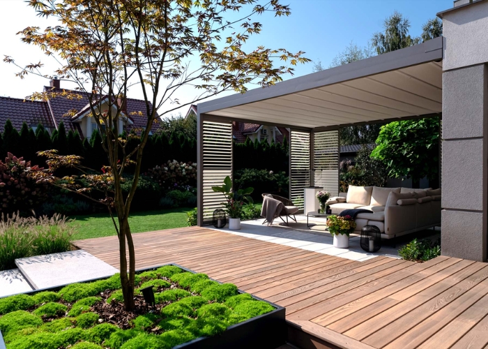 Opening Roof System for Outdoor Living Areas by Rolletna