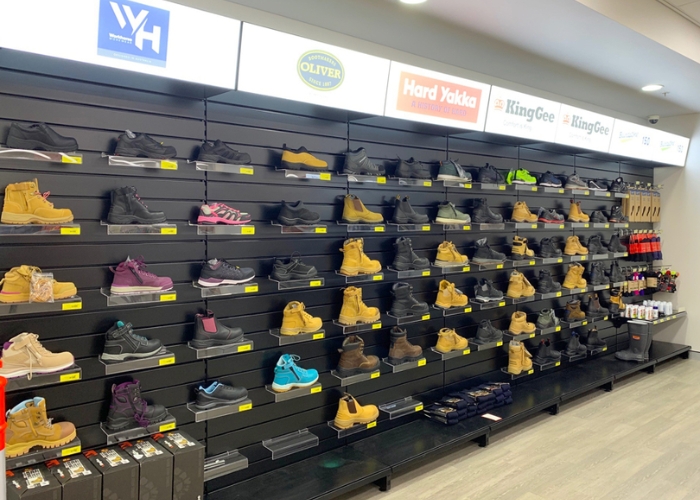 Acrylic Shelf Display for Shoes by SI Retail