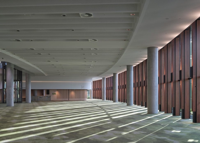 Performance Shading and Motorised Roller Blinds for Cairns Convention Centre by Verosol