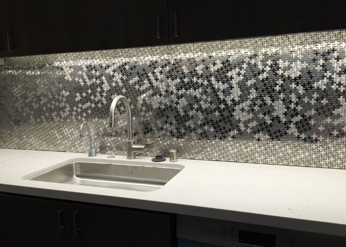 Stainless Steel Kitchen Splashback by ALLOY