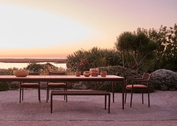Outdoor Dining Table with Detachable Legs by Cosh Outdoor Living