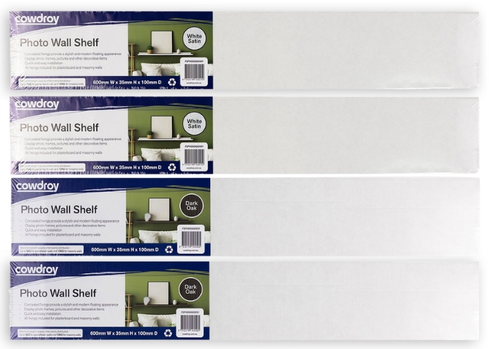 Wall Shelf with Concealed Fixings by Cowdroy