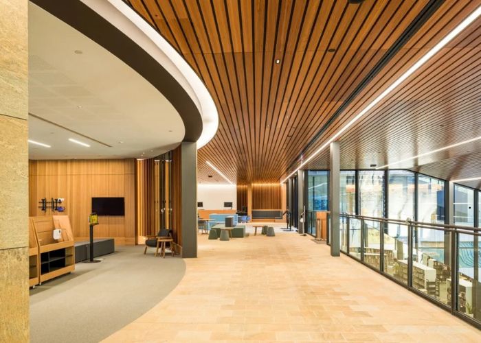 Timber-Look Linings for Civic Interiors by SUPAWOOD