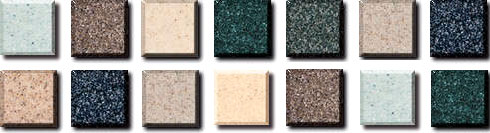 some of the range from Corian Benchtops