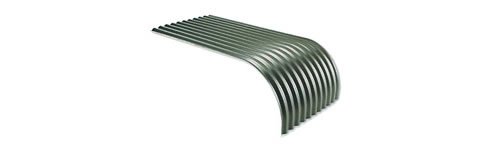 curved corrugated roofing panel