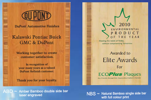 eco friendly engraved plaques