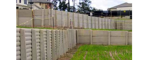 concrete sleeper retaining wall