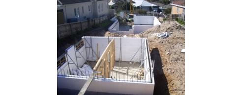 insulated concrete form house construction